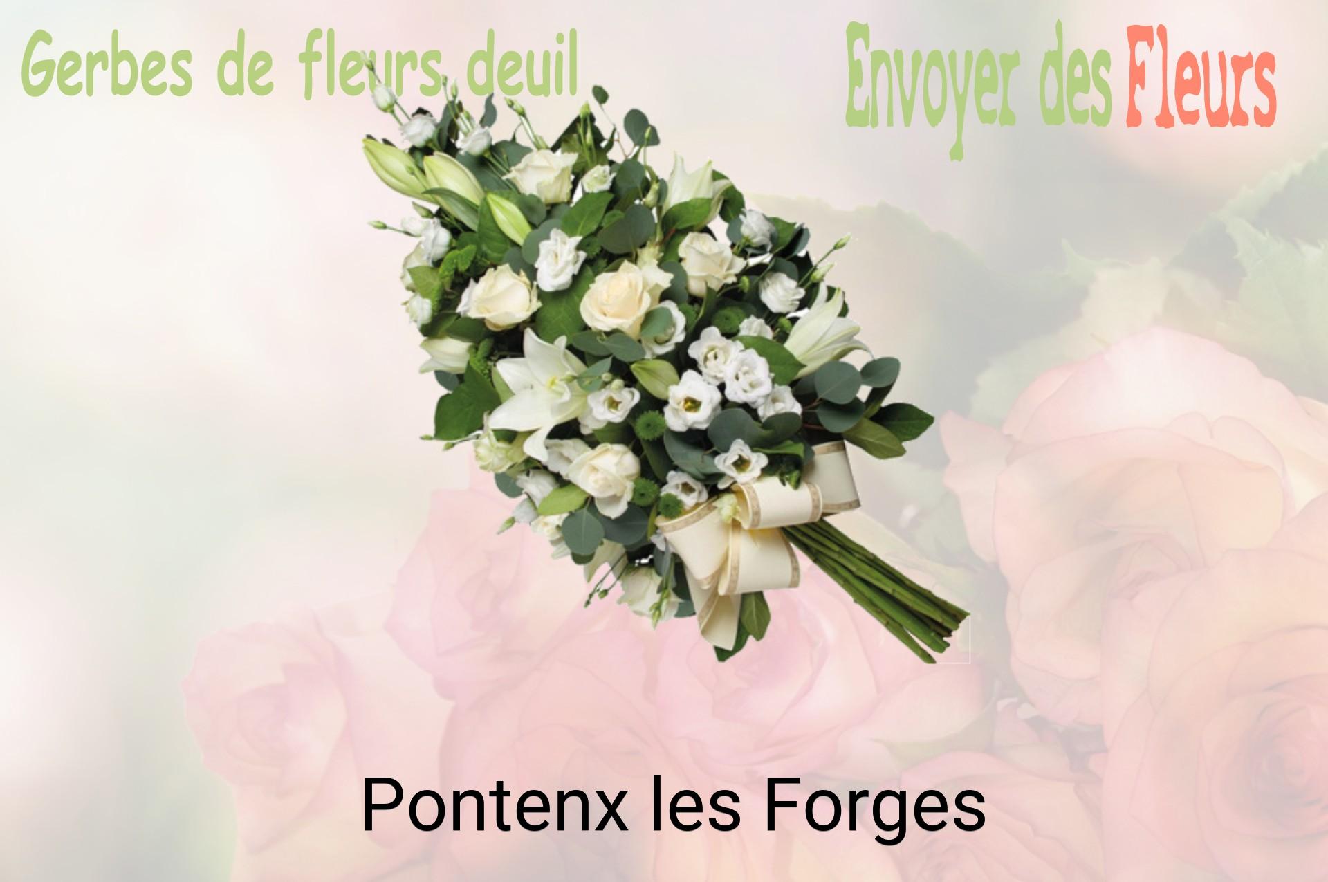 Gerbe de fleurs de deuil livrée à Pontenx-les-Forges